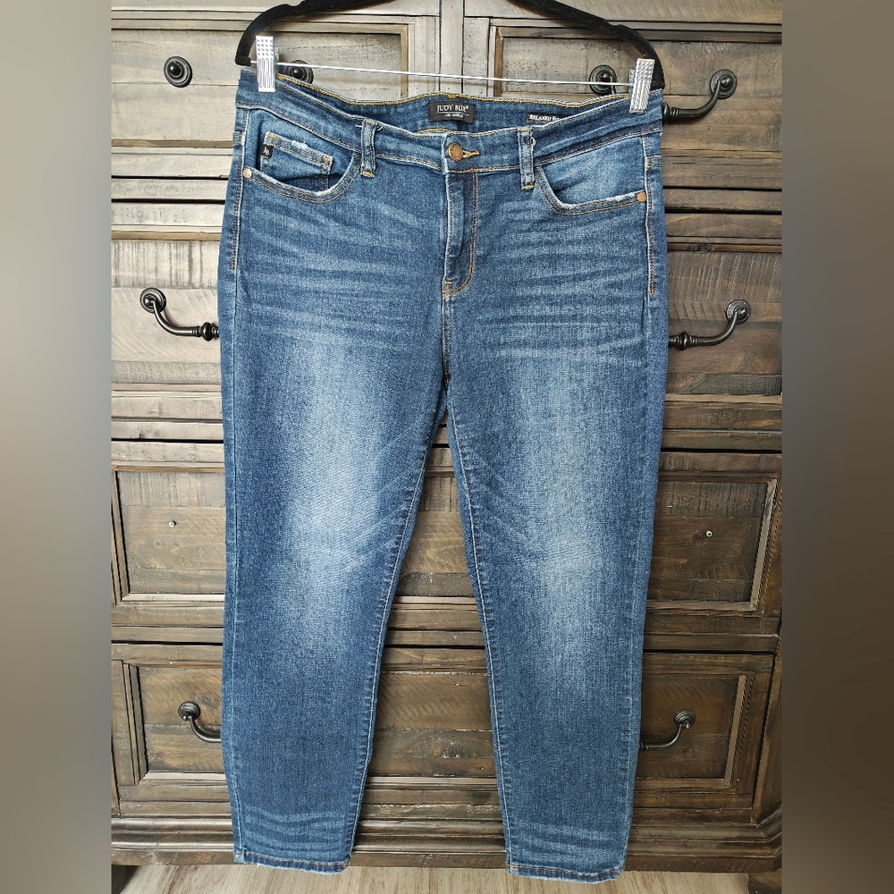 City Chic Women's Mid-Rise Blue Skinny Jeans